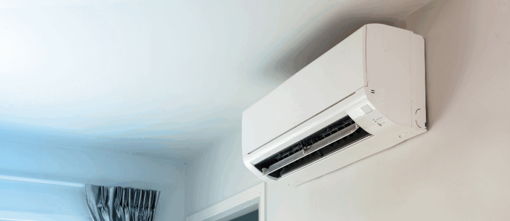 冷房設備のある休憩室